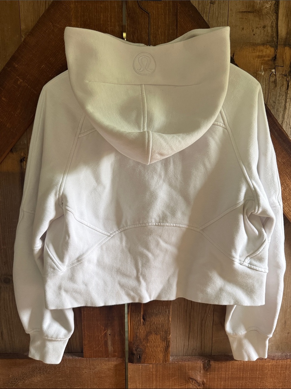 lululemon athletica White Half-Zip Hooded Sweatshirt - Picture 6 of 6
